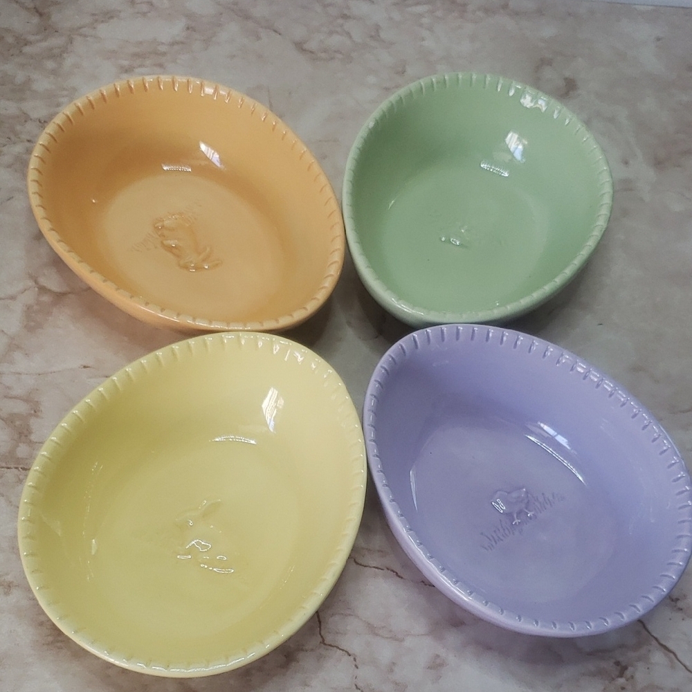 Williams Sonoma Colorful Ceramic Easter Bowl Set